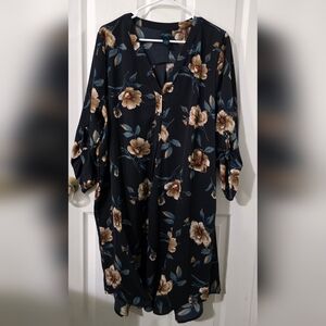 Floral Button-Up Blouse